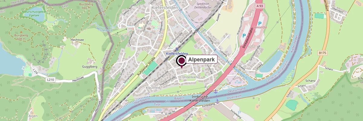 Karte: Alpenpark, Kaiserblickstraße 1–5, 83088 Kiefersfelden